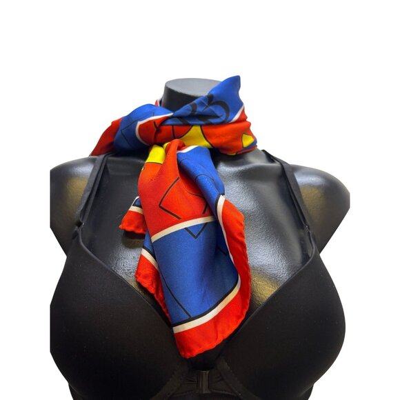 Ruggiero Bignard Flamingo Scarf With Geometric Patterns - Picture 4 of 8